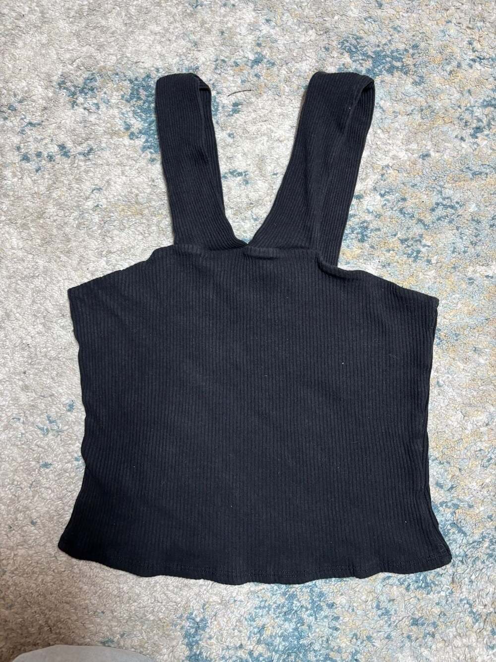 Urban Outfitters Ribbed Tank Top Size L Black